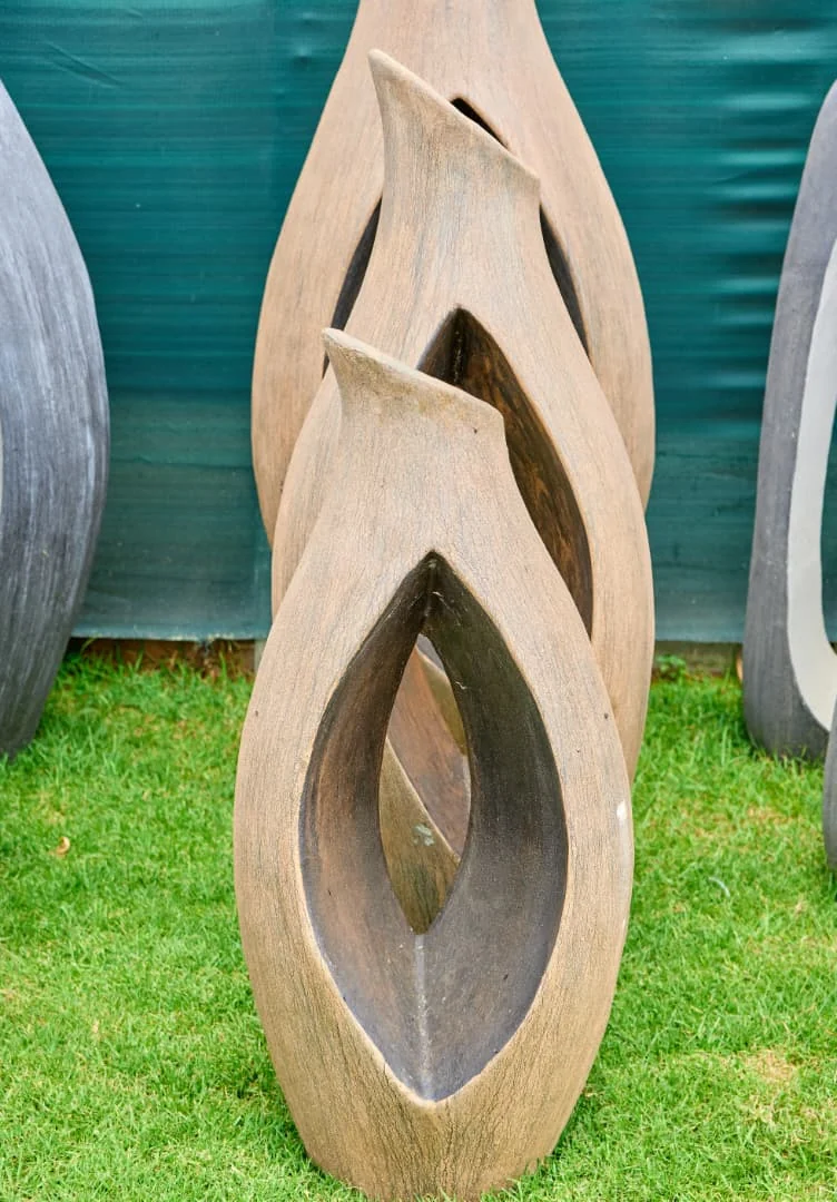 Indiana Brown open-form garden sculpture
